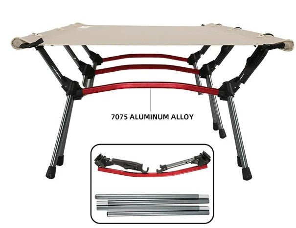 Lit de Camp | LE 38 CM DE HAUT - Camping Confortable