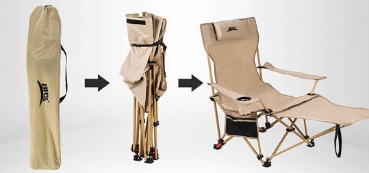 Chaise de camping | LA CHAISE LONGUE - Camping Confortable