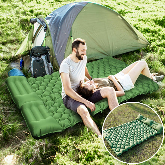 couple couche sur matelas gonflable 2 personnes avec photo matelas