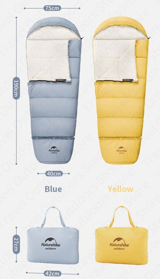deux sacs de couchage enfant dimensions