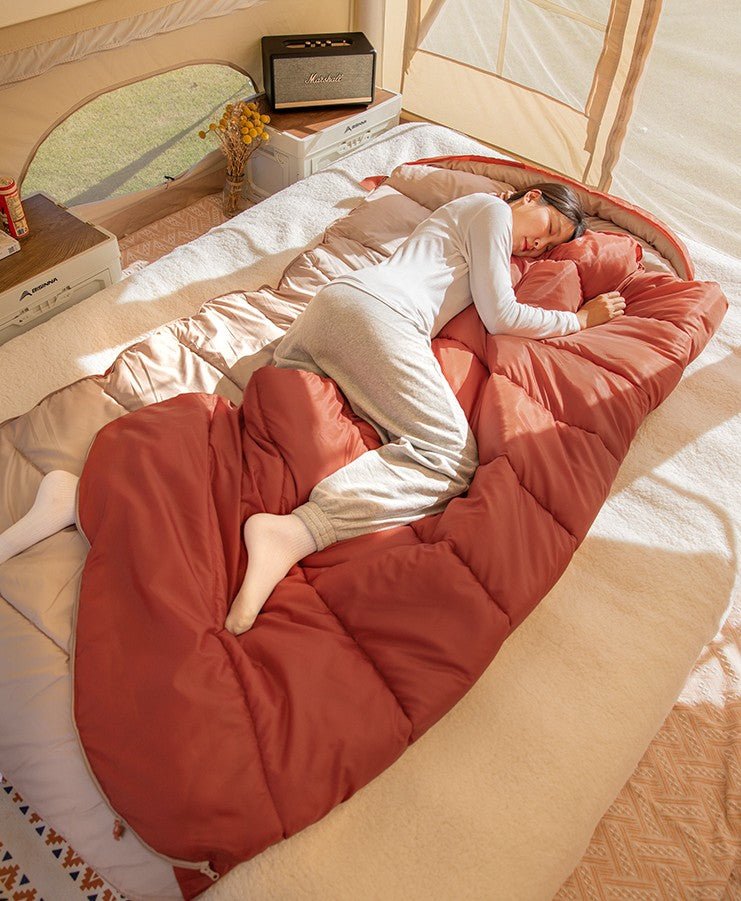 sac de couchage| L'EXTRA LARGE - Camping Confortable
