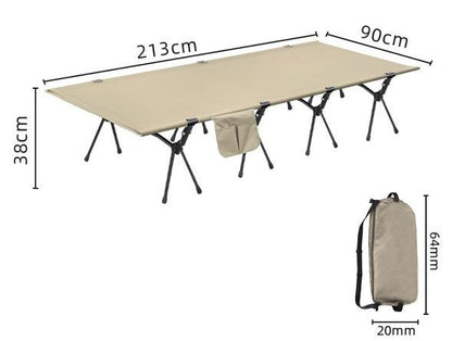 Lit de Camp | LE LARGE 38 CM DE HAUT - Camping Confortable