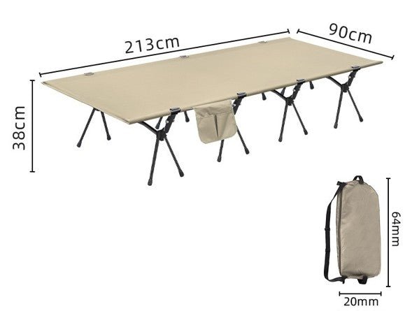 Lit de Camp | LE LARGE 38 CM DE HAUT - Camping Confortable