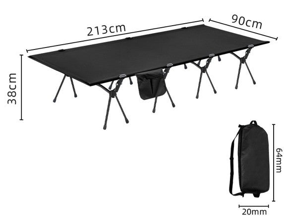 Lit de Camp | LE LARGE 38 CM DE HAUT - Camping Confortable