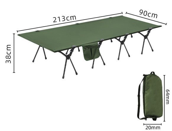Lit de Camp | LE LARGE 38 CM DE HAUT - Camping Confortable