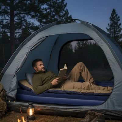 Matelas gonflable 2 personnes homme lit sur matelas