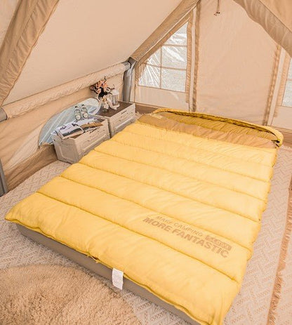 Sac de couchage 2 personnes | LE TOUT COTON 3 SAISONS - Camping Confortable