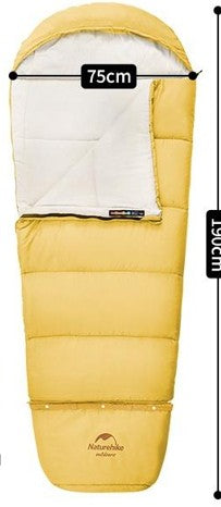 sac de couchage enfant jaune dimensions