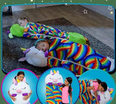 sac de couchage enfant oreiller integre
