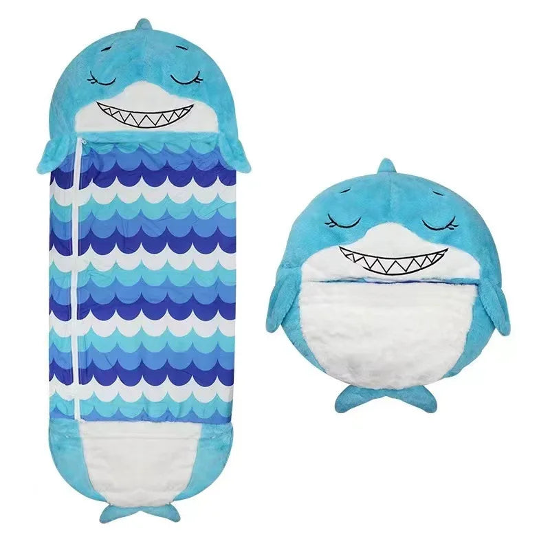 sac de couchage enfant requin bleu