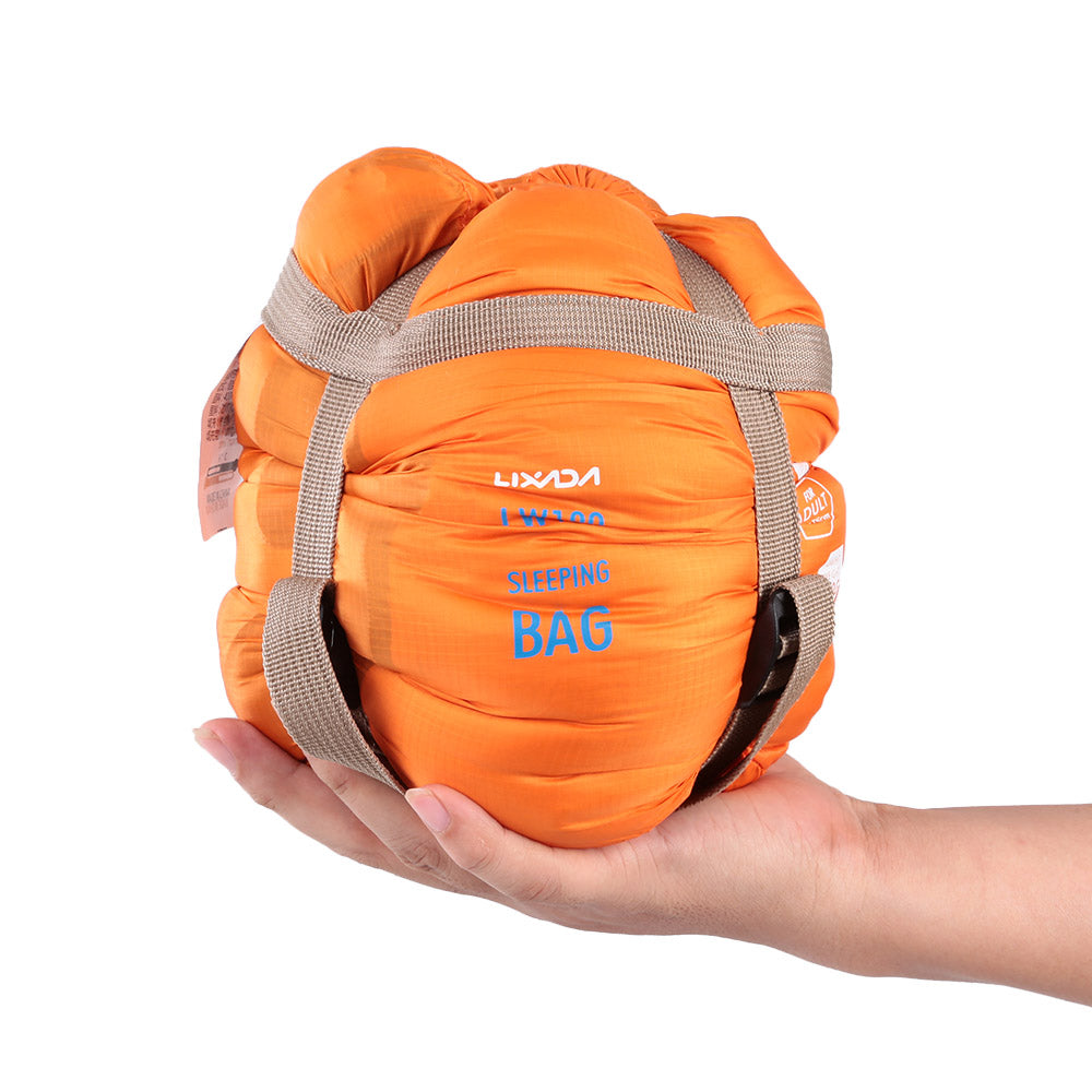 sac de couchage ete orange compresse