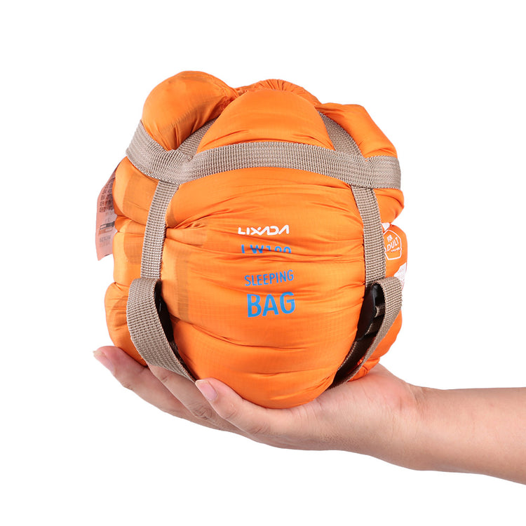 sac de couchage ete orange compresse