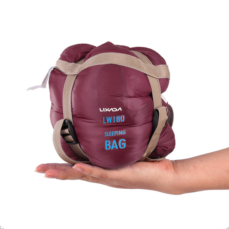 sac de couchage ete rouge vin compresse
