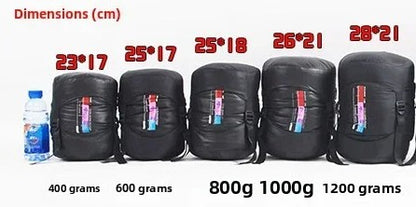 sac-de-couchage-grand-froid-dimensions-apres-compression