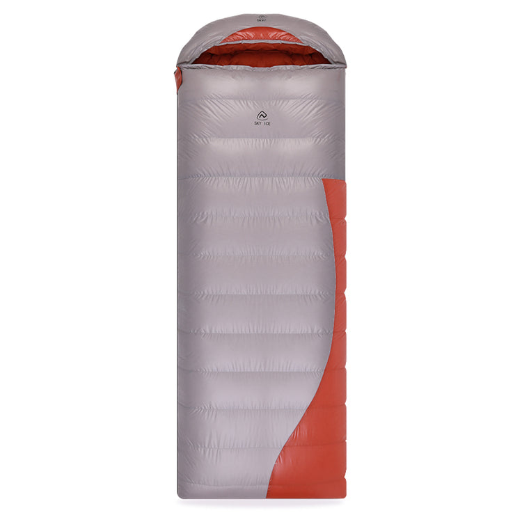 sac-de-couchage-grand-froid-rectangulaire-gris-orange