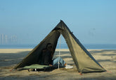 tente-camping-conique-deux-portes-bord-plage